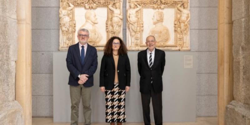 Miguel Falomir, director del Museo Nacional del Prado; Olga Sánchez, presidenta de la Fundación AXA - Foto: Museo del Prado Miguel Falomir, director del Museo Nacional del Prado; Olga Sánchez, presidenta de la Fundación AXA y Javier Solana