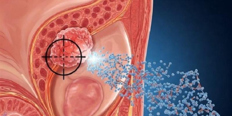Nanopartículas | Foto del CSIC/IIQ Detalle de la ilustración generada por IA que representa cómo actúan las micelas para liberar el fármaco