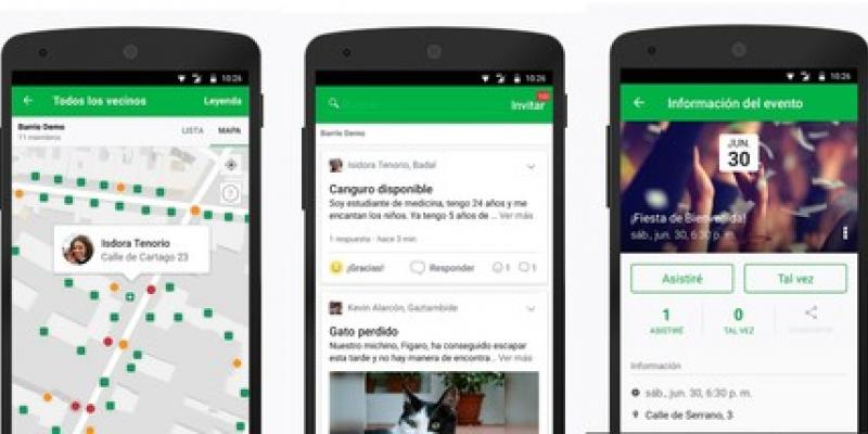 Detalle de las opciones que ofrece la APP NEXTDOOR/ xataka movil