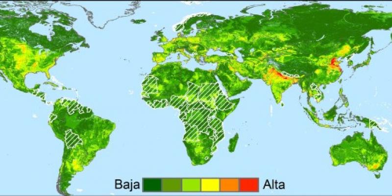 Mapa del tipo de suelos del IGME