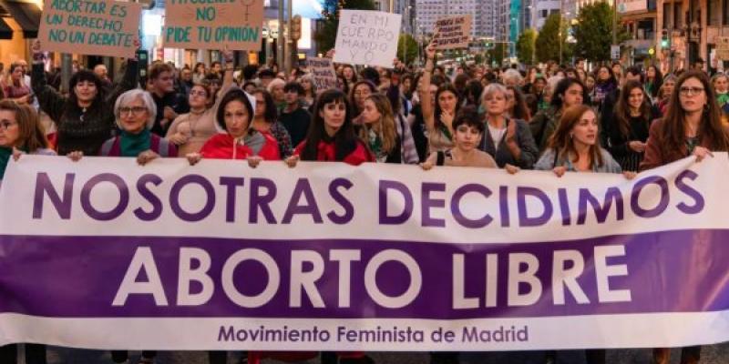 Manifestación a favor del aborto en septiembre de 2022.