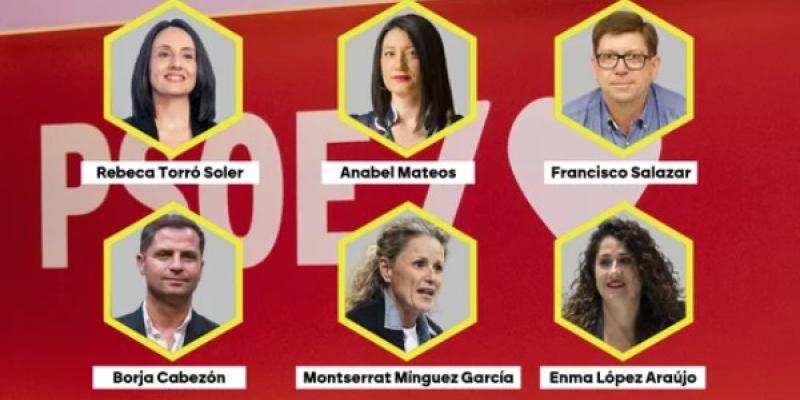 El PSOE y su nueva cúpula Así queda la nueva cúpula del PSOE