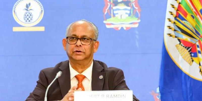 Respetar los Derechos Humanos en las deportaciones/ EFE/ Juan Manuel Herrera El secretario general, Albert Ramdin