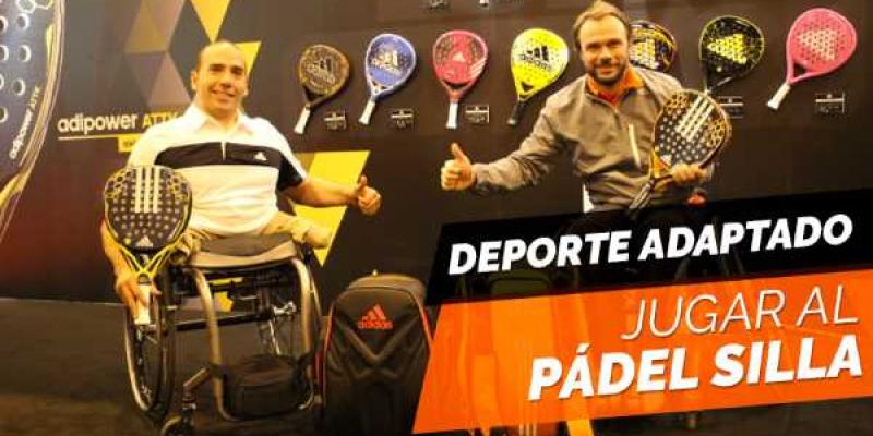 Jugadores compiten en pádel adaptado en silla de ruedas 