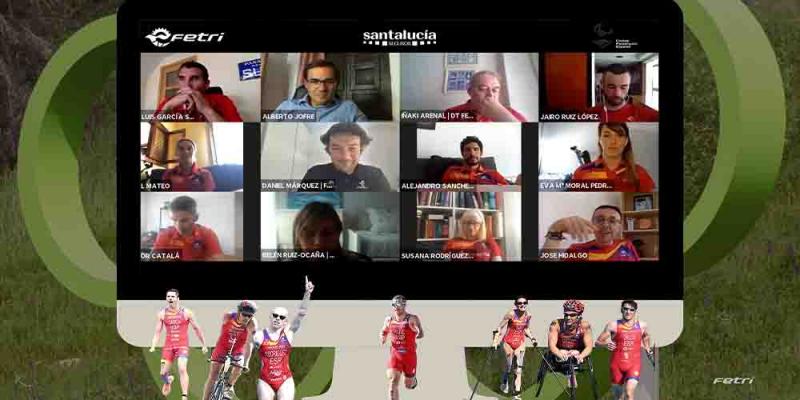 Los atletas de la Federación Española de Triatlón analizan sus posibilidades de cara a los Juegos Paralímpicos 