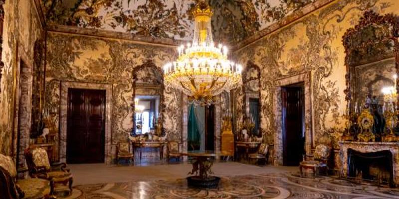 Salón Gasparini del Palacio Real de Madrid |Foto de Patrimonio Nacional Imagen del salón Gasparini del Palacio Real de Madrid