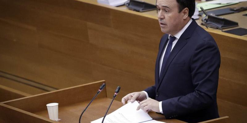 Juanfran Pérez Llorca, durante el debate de investidura