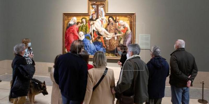 Un grupo reducido de personas ciegas conocen los detalles de pinturas del Museo del Prado 