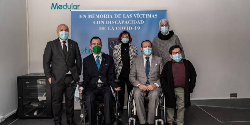 Imagen del acto de inauguración/CERMI Un acto inclusivo para recordar a las personas con discapacidad y víctimas del Covid-19