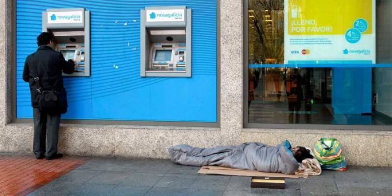 Personas en riesgo de pobreza en España.