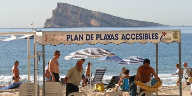 Playa adaptada y accesible en Benidorm.