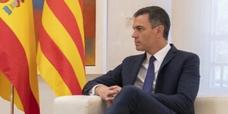 Pedro Sánchez reunido con Pere Aragonés