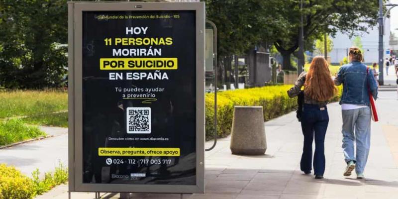 Imagen de un cartel contra el suicidio/El Mundo Un nuevo plan de acción contra el suicidio