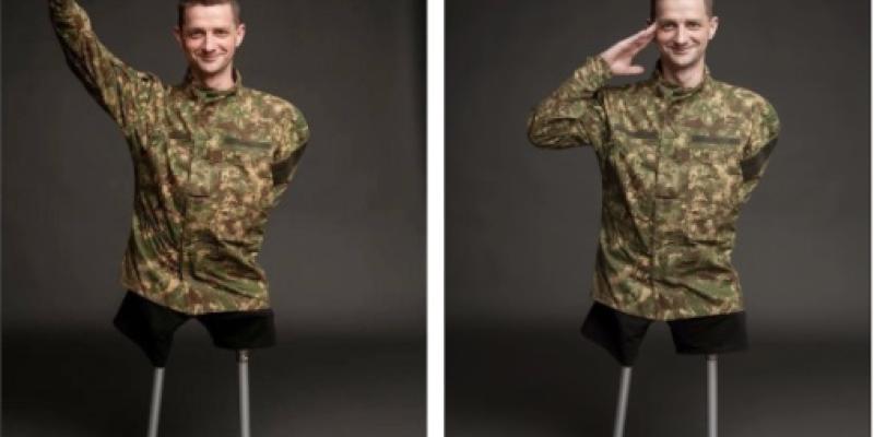 Imagen de un soldado sin piernas/Newtral La propaganda de un meme ucraniano