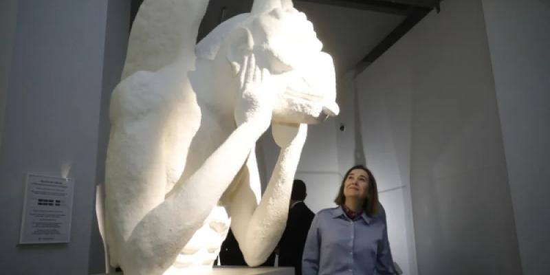Una de las gárgolas de la exposición de Notre Dame en CentroCentro - Foto: AYUNTAMIENTO DE MADRID Una de las gárgolas de la exposición de Notre Dame en CentroCentro