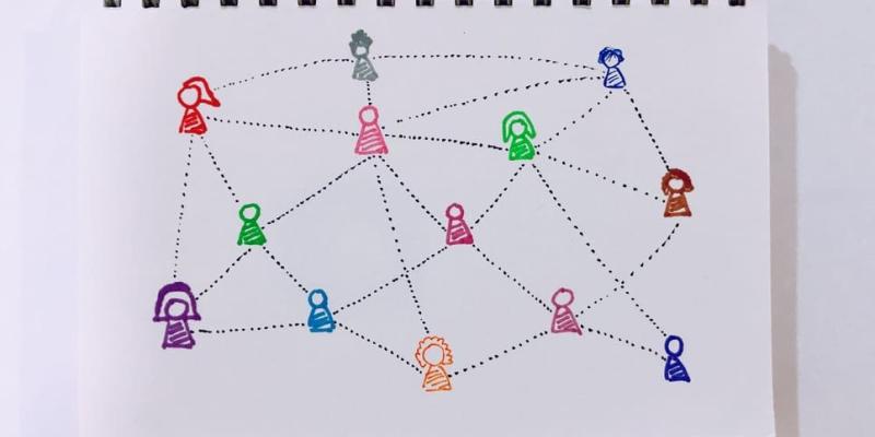 Imagen de una representación de conexiones online/Envatoelements Redes sociales más usadas