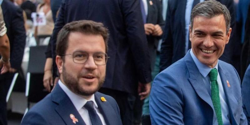 Pere Aragonès, y el presidente del Gobierno, Pedro Sánchez.EUROPA PRESS Pere Aragonès, y el presidente del Gobierno, Pedro Sánchez.