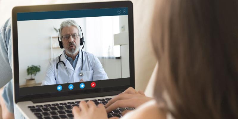 Imagen de una consulta de telemedicina/TicPymes El 77% de los pacientes están satisfecho con la telemedicina