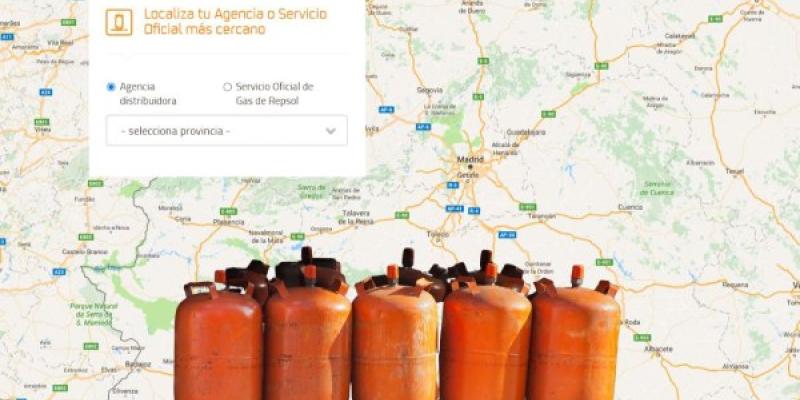 Mapa de Repsol para comprar una bombona de butano / TodoDisca Mapa de Repsol para comprar una bombona de butano