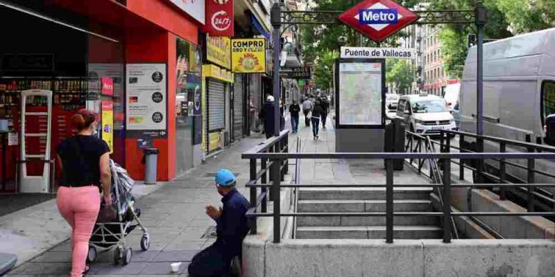 Calles de Madrid en el Metro Puente de Vallecas / RTVE