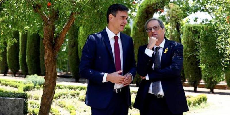 Torra y Sánchez se encontrarán en Barcelona para iniciar el diálogo | Imagen: EFE Torra y Sánchez se encontrarán en Barcelona para iniciar el diálogo | Imagen: EFE