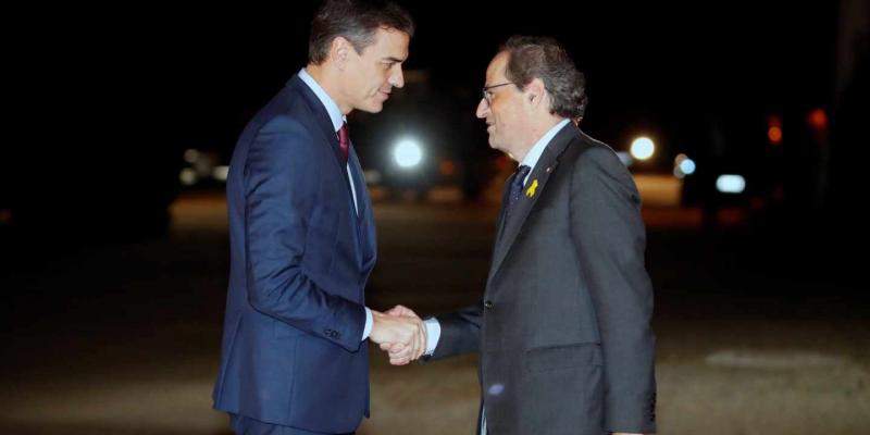 Pedro Sánchez y Quim Torra, en su última cumbre bilateral en diciembre de 2018. Pedro Sánchez y Quim Torra, en su última cumbre bilateral en diciembre de 2018.