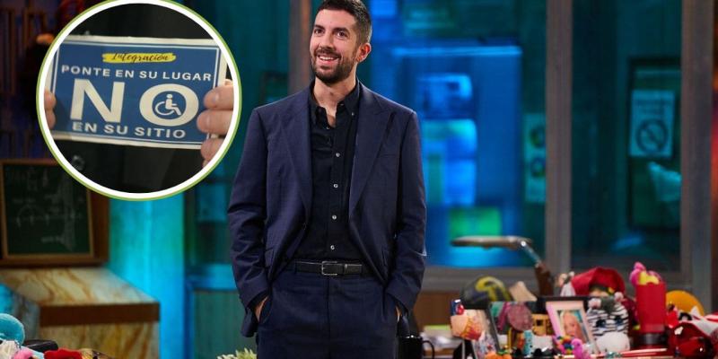 'Ponte en su lugar, no en su sitio', el lema a favor de la discapacidad en 'La Revuelta' / TodoDisca David Broncano, en La Revuelta