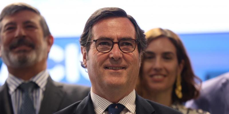 El presidente de la CEOE, Antonio Garamendi