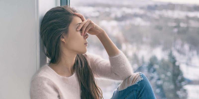 Imagen de una mujer con depresión/El Periódico La salud mental de los españoles se ha visto afectada