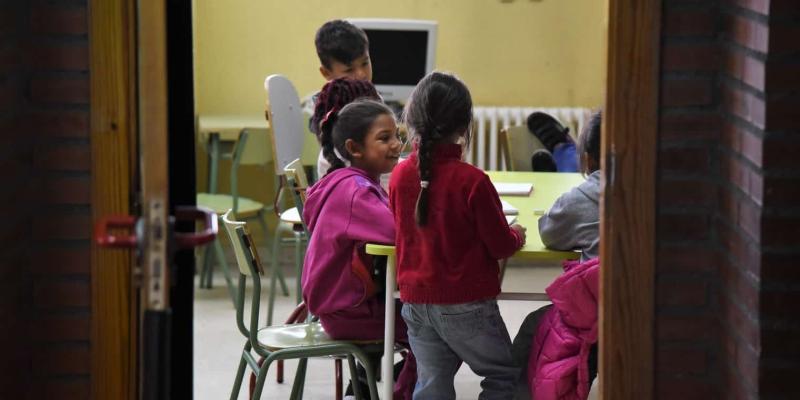 Imagen de alumnas gitanas/El Diario de la Educación Los alumnos gitanos sufren la segregación escolar