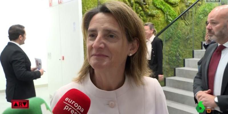 Sequía en España Teresa Ribera hablando de la sequía