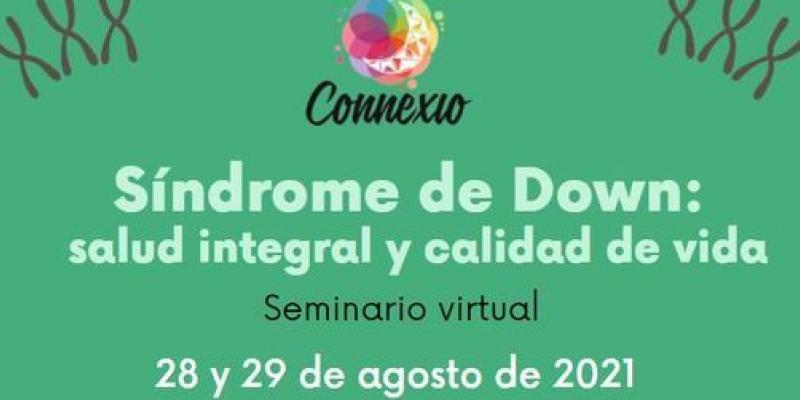 Cartel seminario sobre síndrome de Down online