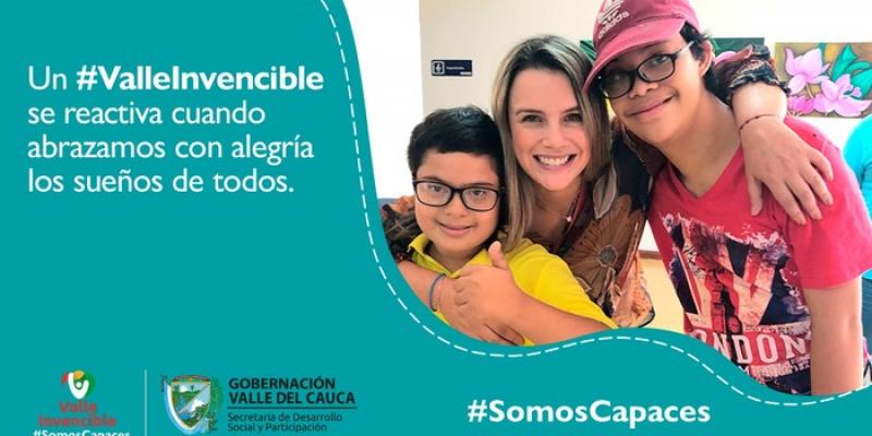 Proyecto Somos Capaces del Valle del Cauca Cartel #SomosCapaces