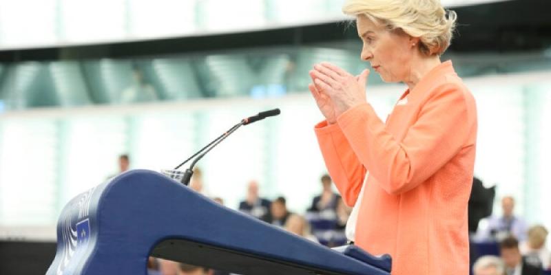 Ursula von der Leyen en la elección como spitzenkandidat - Foto: Parlamento Europeo Ursula von der Leyen