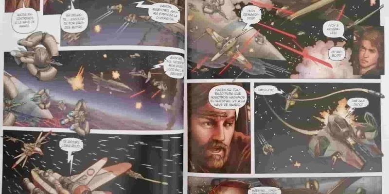 Imagen de una viñeta del cómic de Star Wars/Libertad Digital Las películas de Star Wars llegan a los cómics