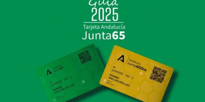 Tarjeta Andalucía Junta 65 - Foto: Junta de Andalucía Tarjeta Andalucía Junta 65