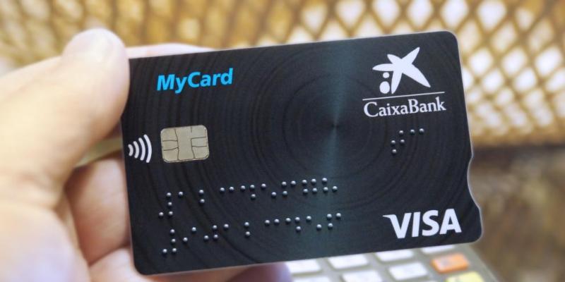 Tarjeta en braille de CaixaBank / CaixaBank Tarjeta en braille de CaixaBank