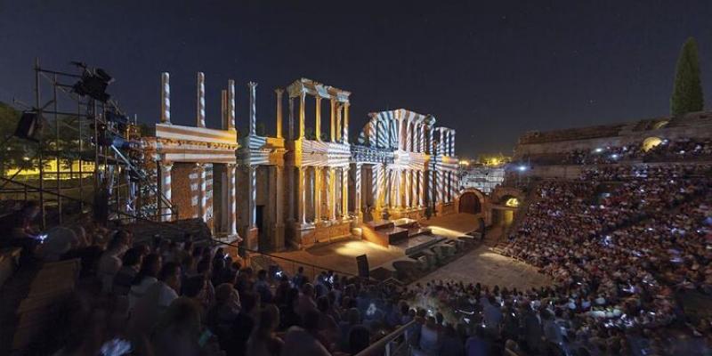 Teatro de Mérida, obra al aire libre 