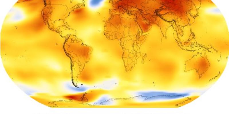 La temperatura global sigue en aumento/ wikipedia Temperatura global