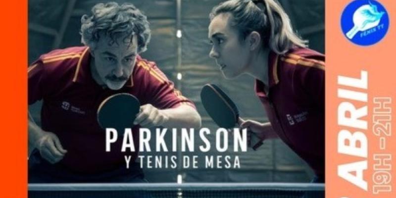 Foto de la Asociación Párkinson Madrid Cartel promocional del encuentro ‘Tenis de mesa y Parkinson’