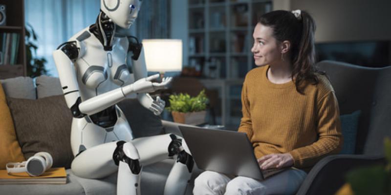 Imagen de una representación de la IA con las personas/Envatoelements Terapias con inteligencia artificial