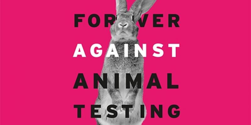 Test en animales Conejo de una campaña de Cruelty Free International contra los test en animales
