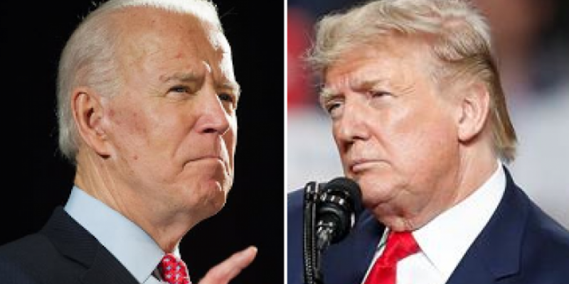 El ex vicepresidente de EE UU Joe Biden, y el presidente, Donald Trump. TRACIE VAN AUKEN - DAVID MAXWELL / EFE