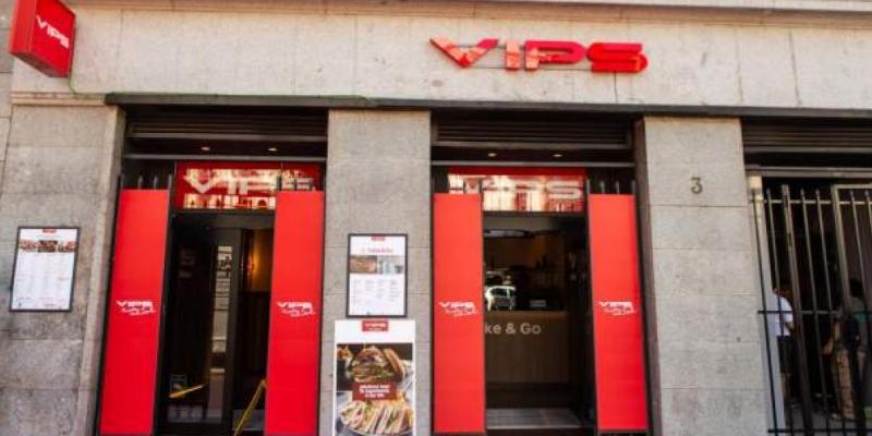 Un restaurante de la cadena Vips en la Puerta del Sol de Madrid.