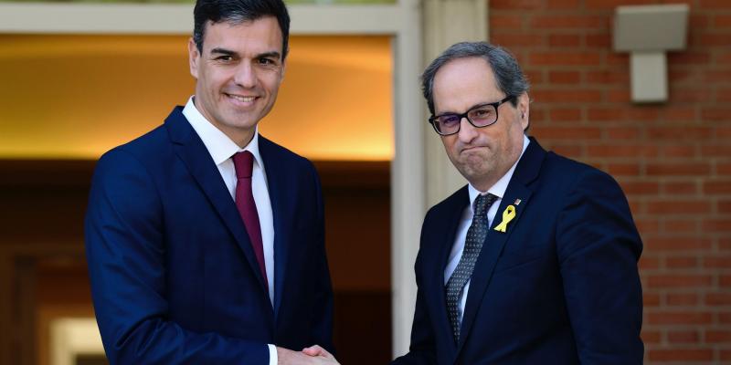 Pedro Sánchez retoma el diálogo con Torra. Pedro Sánchez retoma el diálogo con Torra.