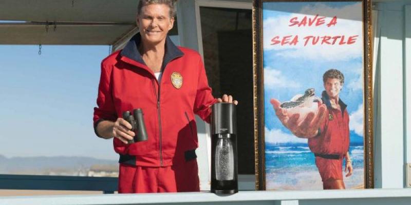 Tortugas marinas/ SodaStream David Hasselhoff y su campaña para salvar tortugas marinas