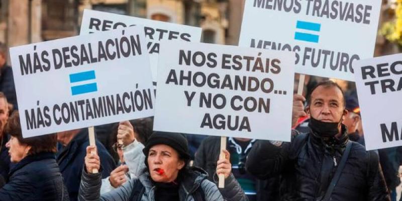 Manifestación por el trasvase Tajo-Segura