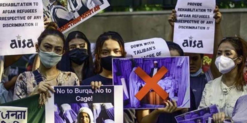 EUROPA PRESS Protesta contra los talibanes en India