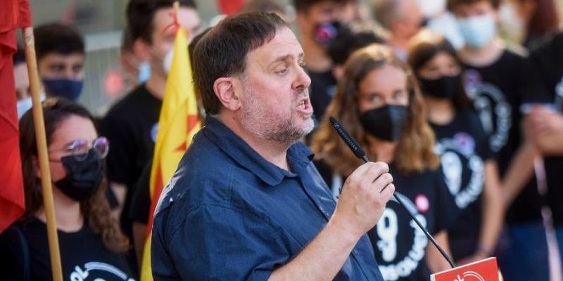 En la imagen, Junqueras en un acto público tras ser indultado