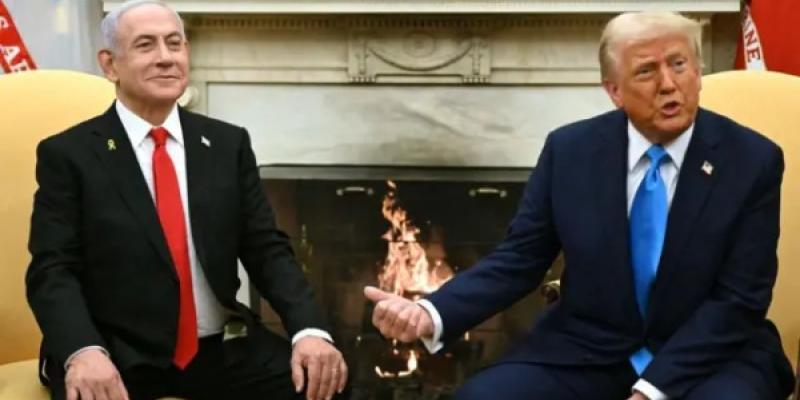 Donald Trump y su idea de controlar la Franja de Gaza Donald Trump reunido con Netanyahu